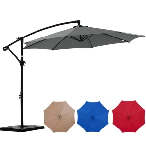 9.8FT Outdoor Offset Patio Umbrella