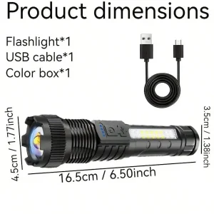 2PCS Tactical Flashlight