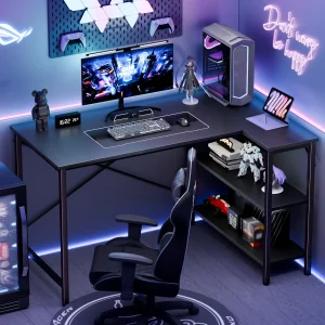 L Shaped Desk for Gaming or Homework