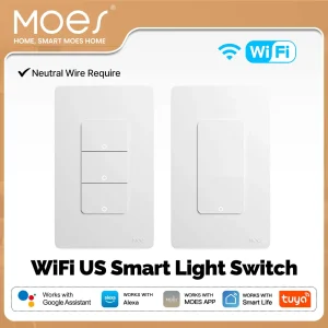 Push Button Wall Switch Works With Alexa & Google Home