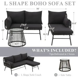 3-Piece Outdoor Patio Furniture Set